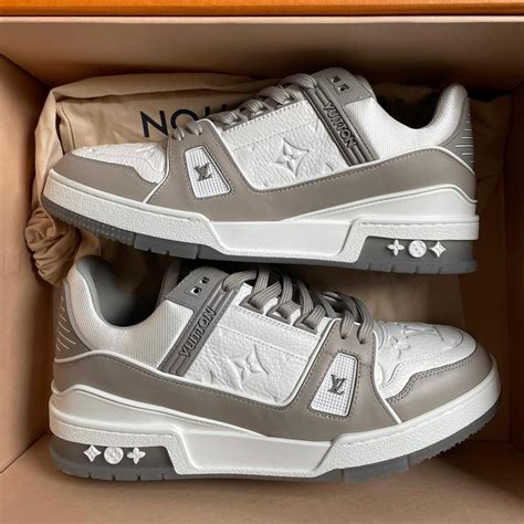 louis vuitton trainers grey|louis vuitton trainers with spikes.